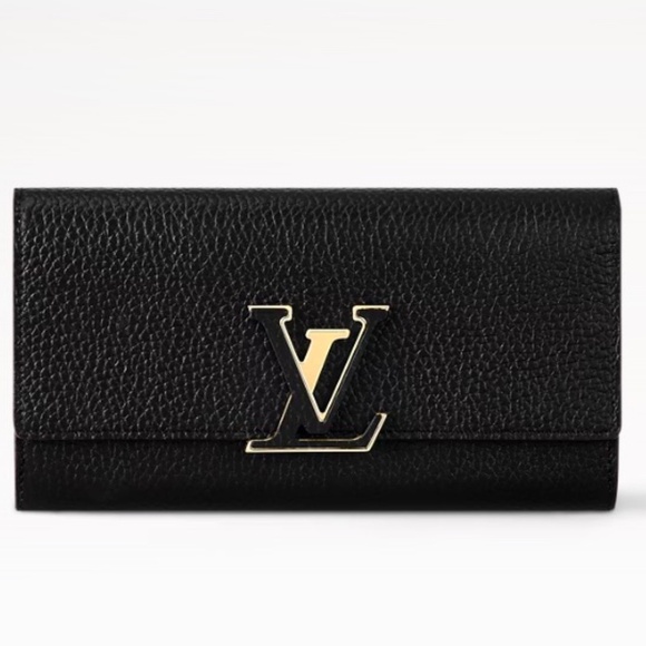 Louis Vuitton Taurillon Noir Capucines Wallet - Picture 1 of 14